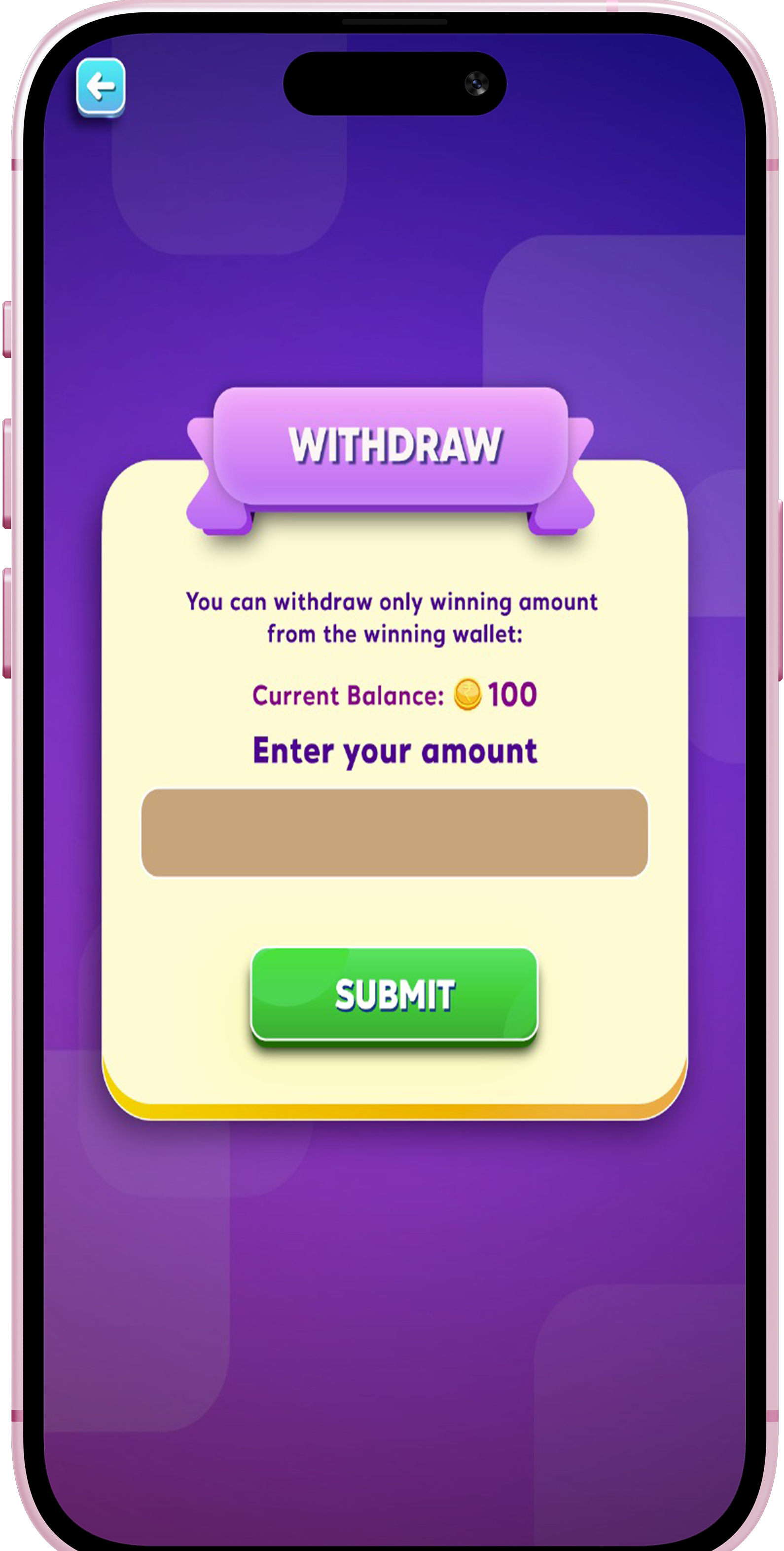App screen